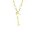 BOND ZİNCİRLİ DİKEY İMZA KOLYE