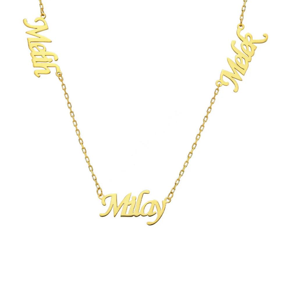 Miami Multiple 3 Names Necklace
