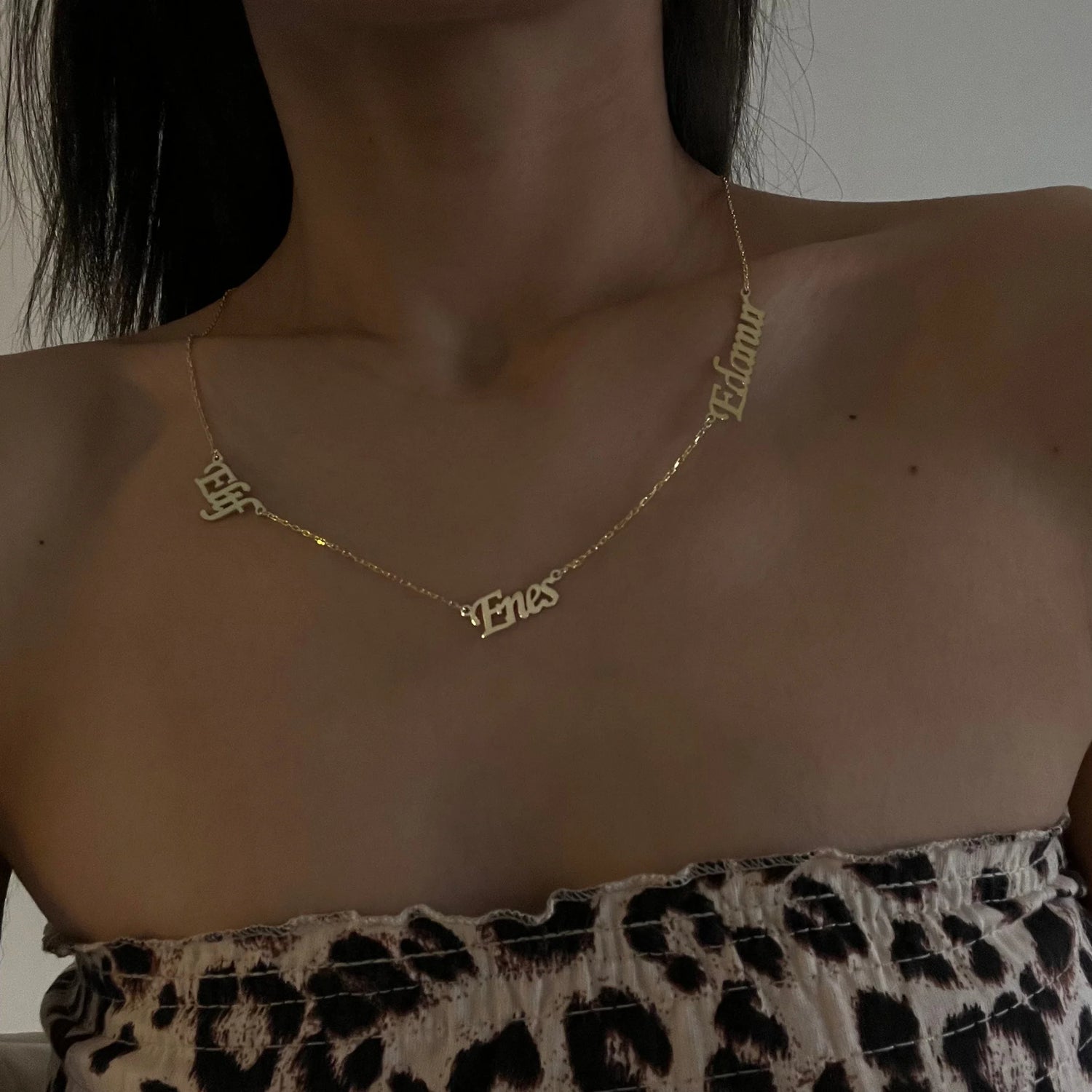 Miami Multiple 3 Names Necklace