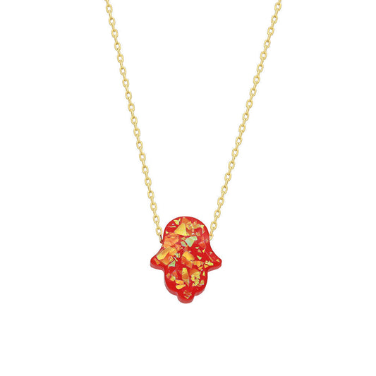FATIMAS HAND KETTE RED (8449848705367)