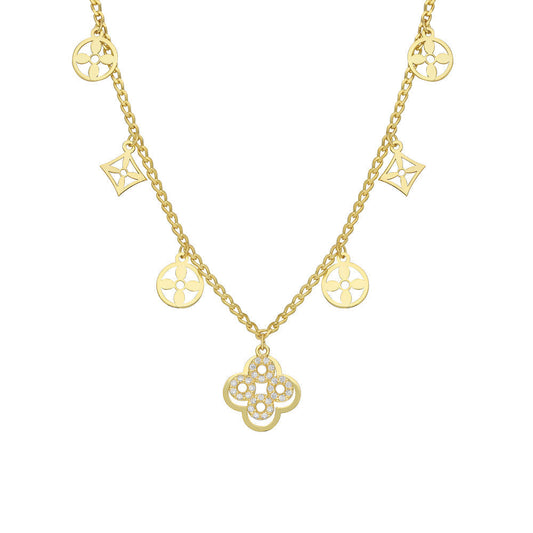 Luxus Charm Halskette (7237213028397)