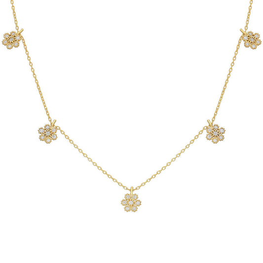 ZIRKONIA DAISY HALSKETTE (8512604995927)