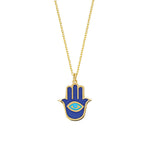 MİNELİ HAMSA KOLYE