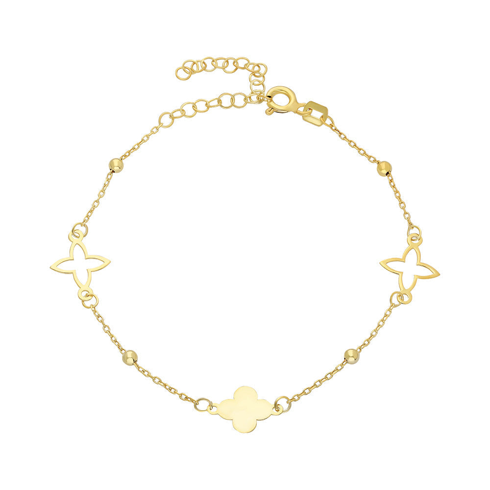 COLLECTION CLOVER BRACELET | 925 SILVER GOLD PLATED