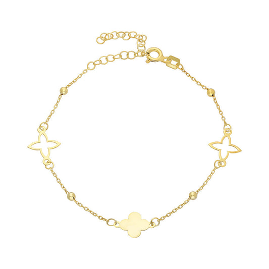 COLLECTION CLOVER BRACELET | 925 SILVER GOLD PLATED