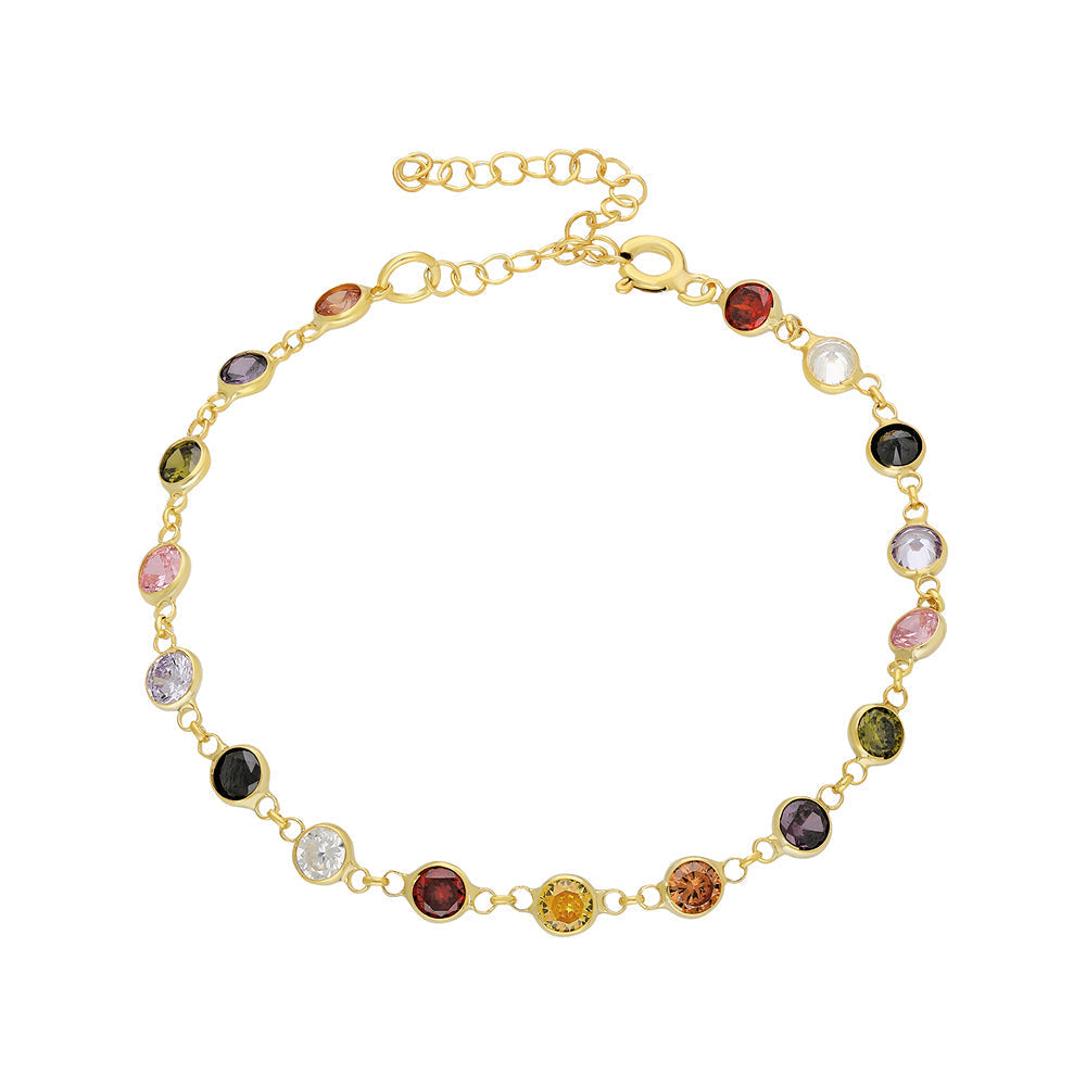 COLORFULL BRACELET | 925 SILVER GOLD PLATED