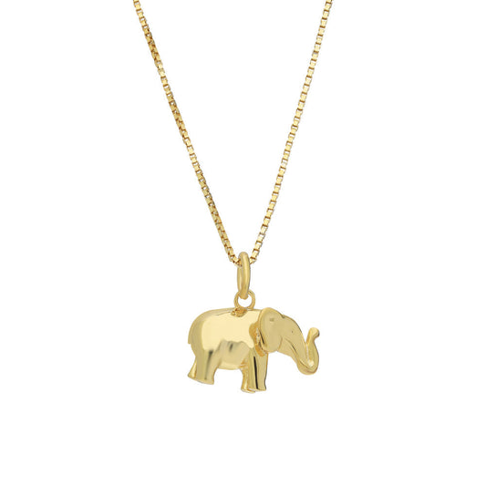 ELEPHANT NECKLACE | 925 SILVER GOLD PLATED