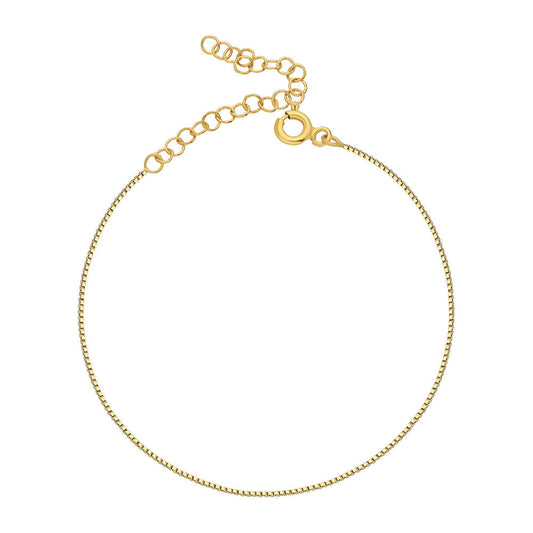 MINI CUBE BASIC BRACELET | 925 SILVER GOLD PLATED