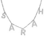 ZİRKON TOP HARFLİ CHOCKER KOLYE