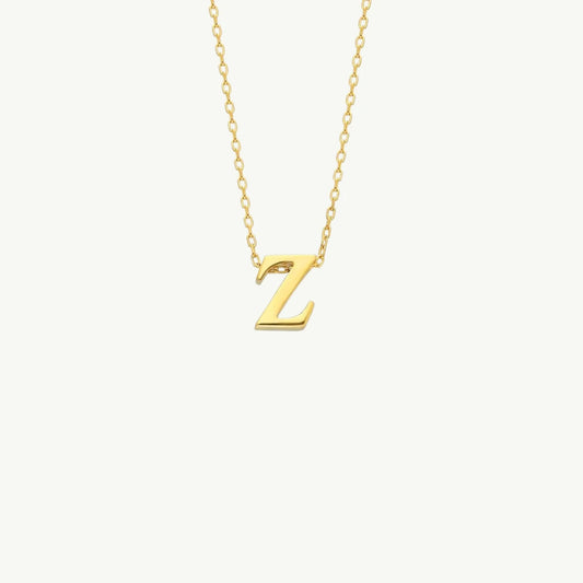 Minimalist Single Letter Necklace