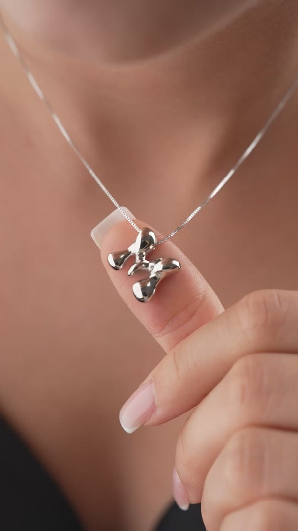 Buble Letter Necklace