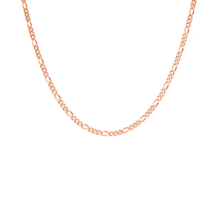FİGARO CHAIN NECKLACE | 925 SILVER GOLD PLATED