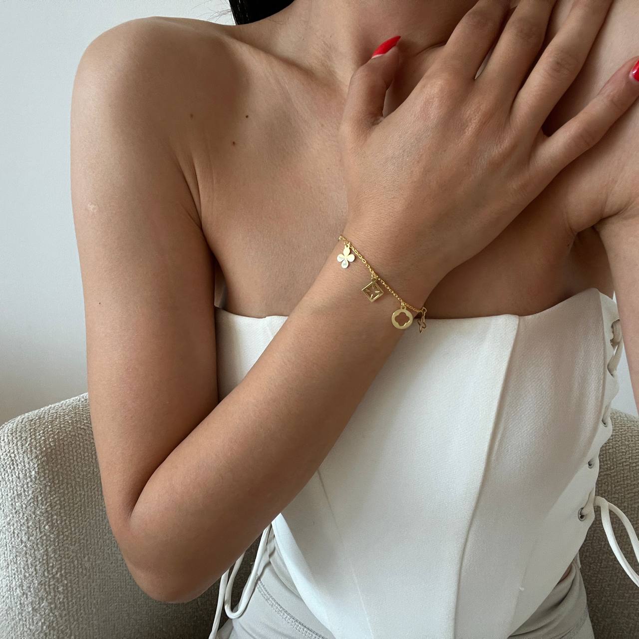 Elenora Charm Sallantılı Bileklik | 925 Ayar Gümüş