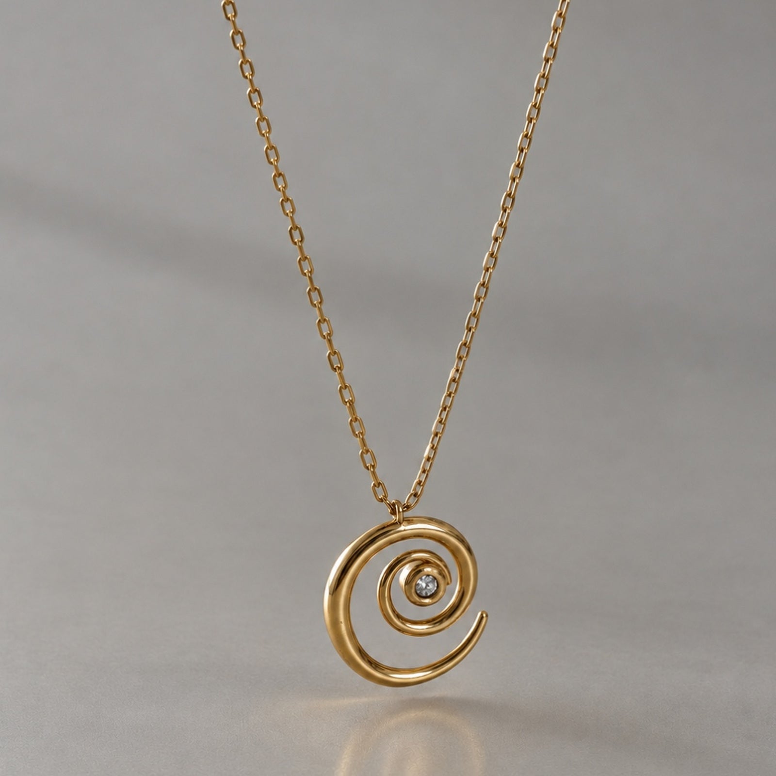Spiral Doğum Taşı Kolye | 925 Ayar Gümüş