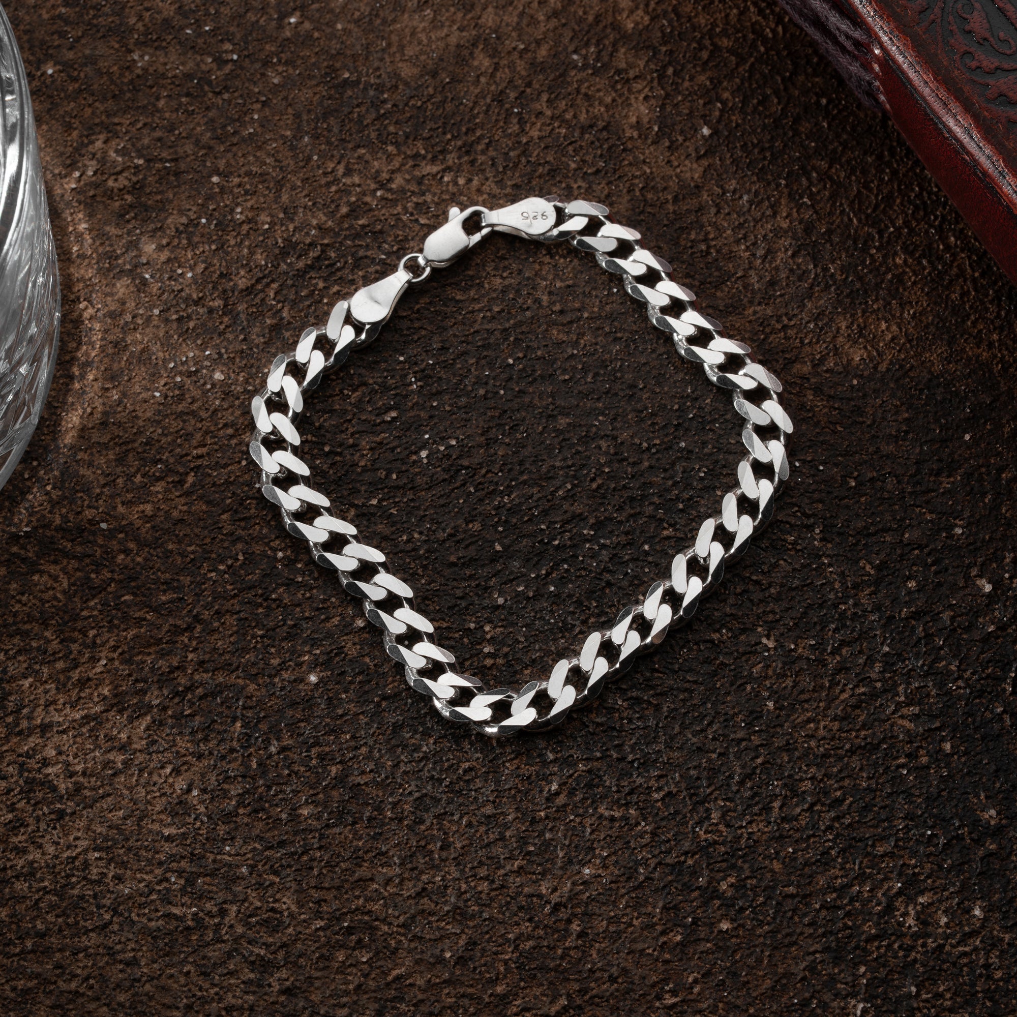 6 mm Gurmet Zincir Erkek Bileklik | 925 Ayar Gümüş