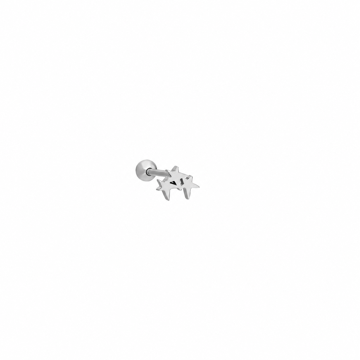 Üçlü Yıldız Piercing | 925 Ayar Gümüş