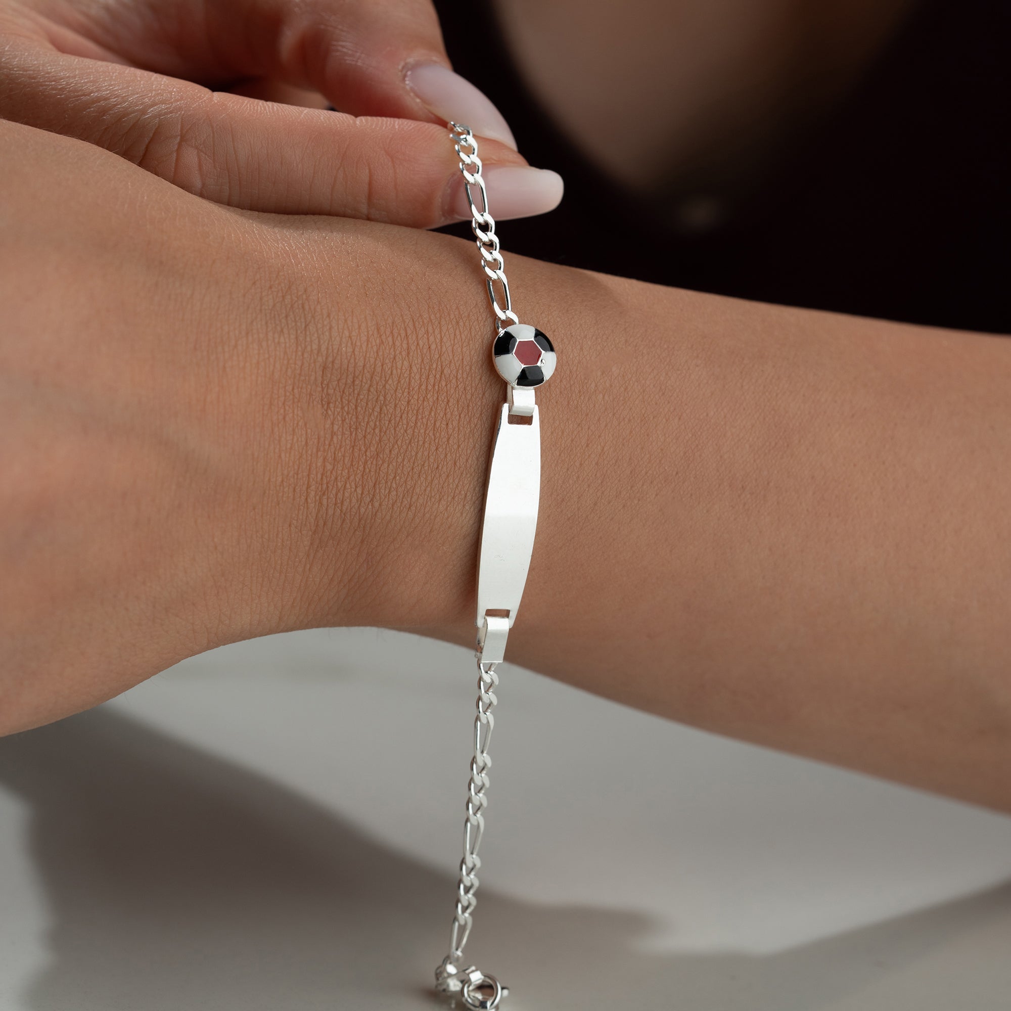 Siyah-Beyaz Çocuk Bilekliği | 925 Ayar Gümüş