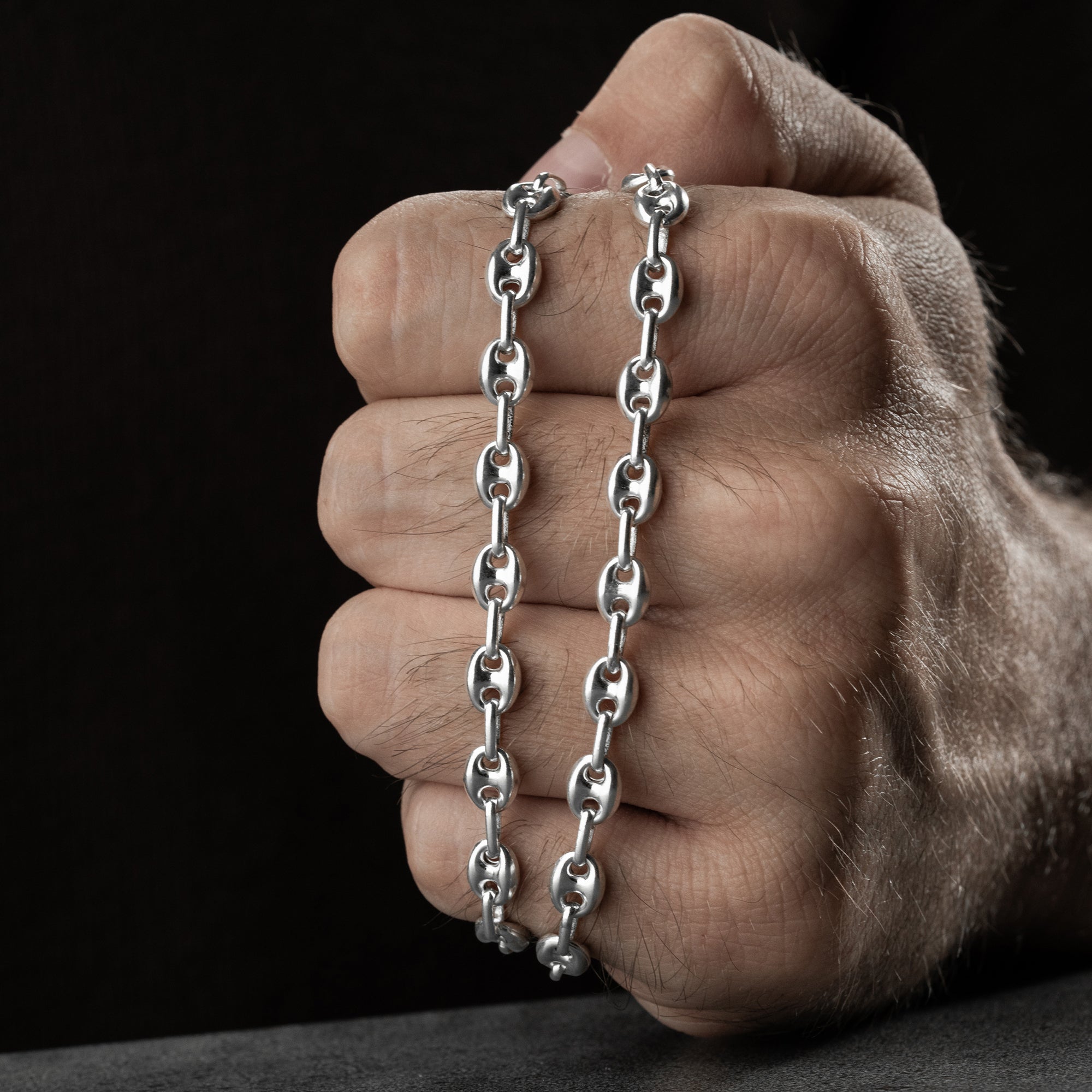 7.2 mm Gemici Zincir Erkek Kolye | 925 Ayar Gümüş