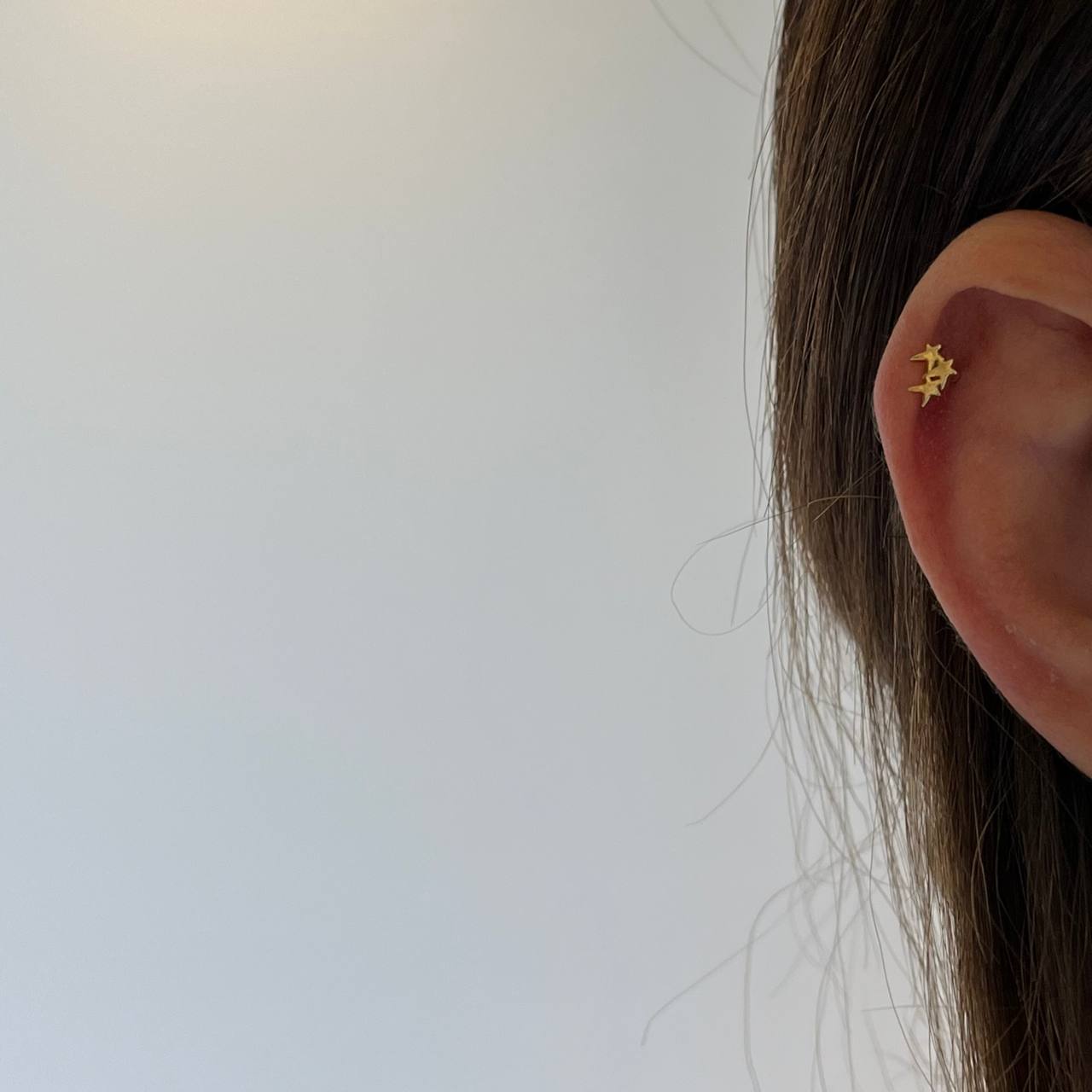 Üçlü Yıldız Piercing | 925 Ayar Gümüş