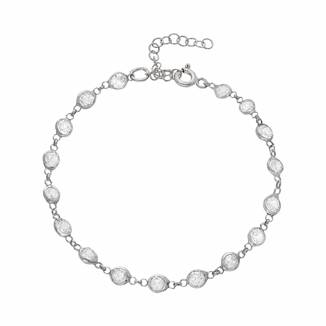 Tiffany Taşlı Sıralı Bileklik | 925 Ayar Gümüş