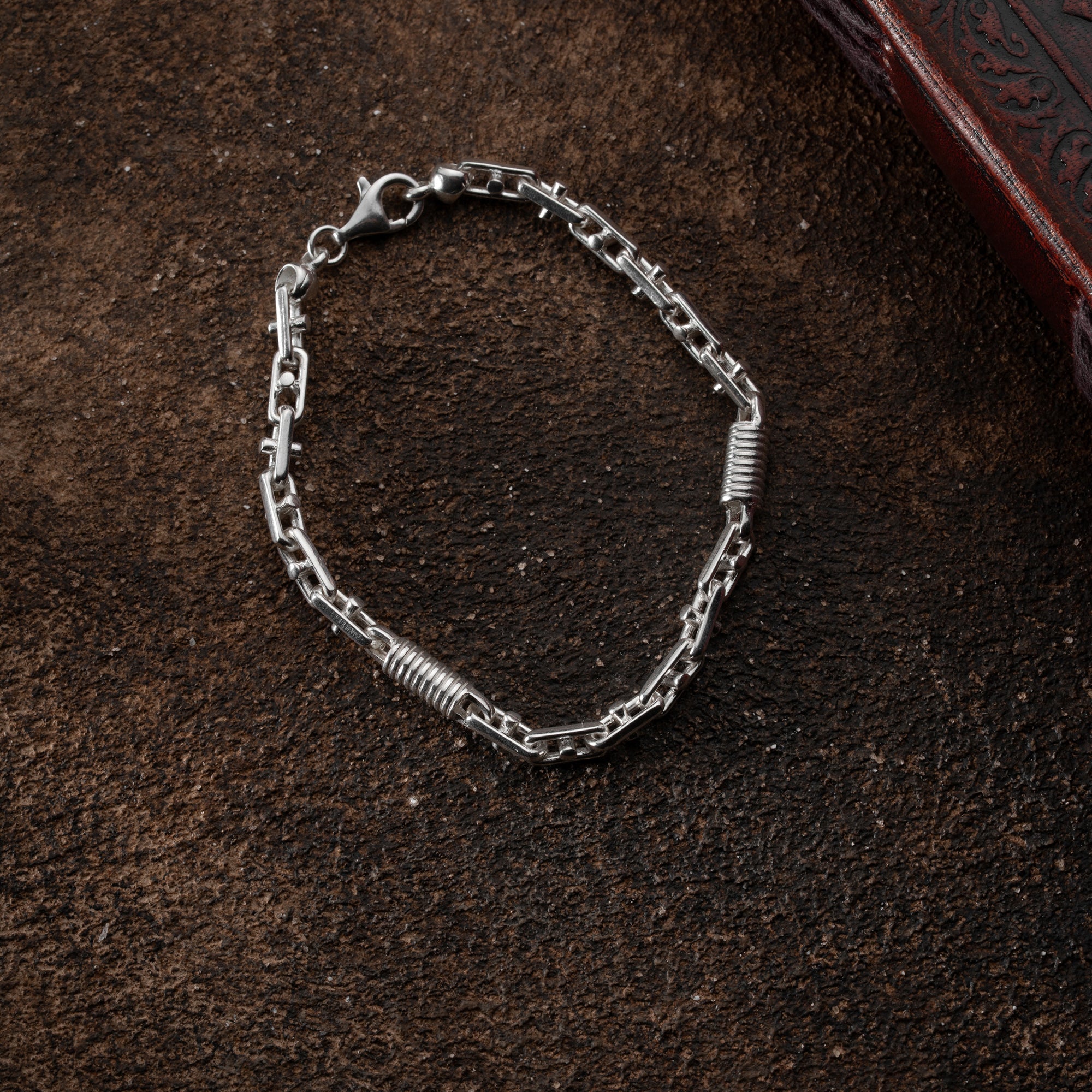 5 mm Monte Carlo Zincir Erkek Bileklik | 925 Ayar Gümüş