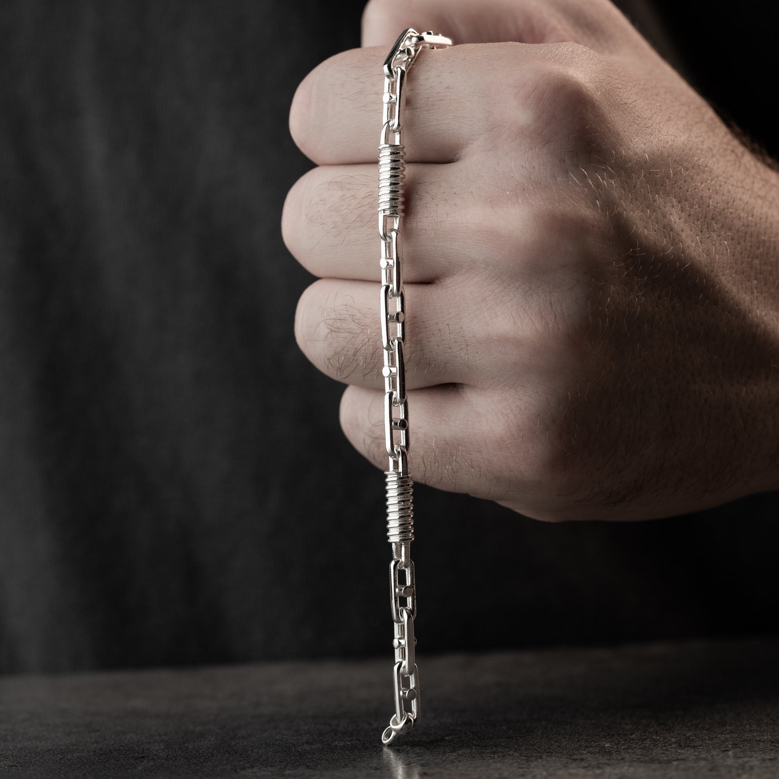 5 mm Monte Carlo Zincir Erkek Bileklik | 925 Ayar Gümüş