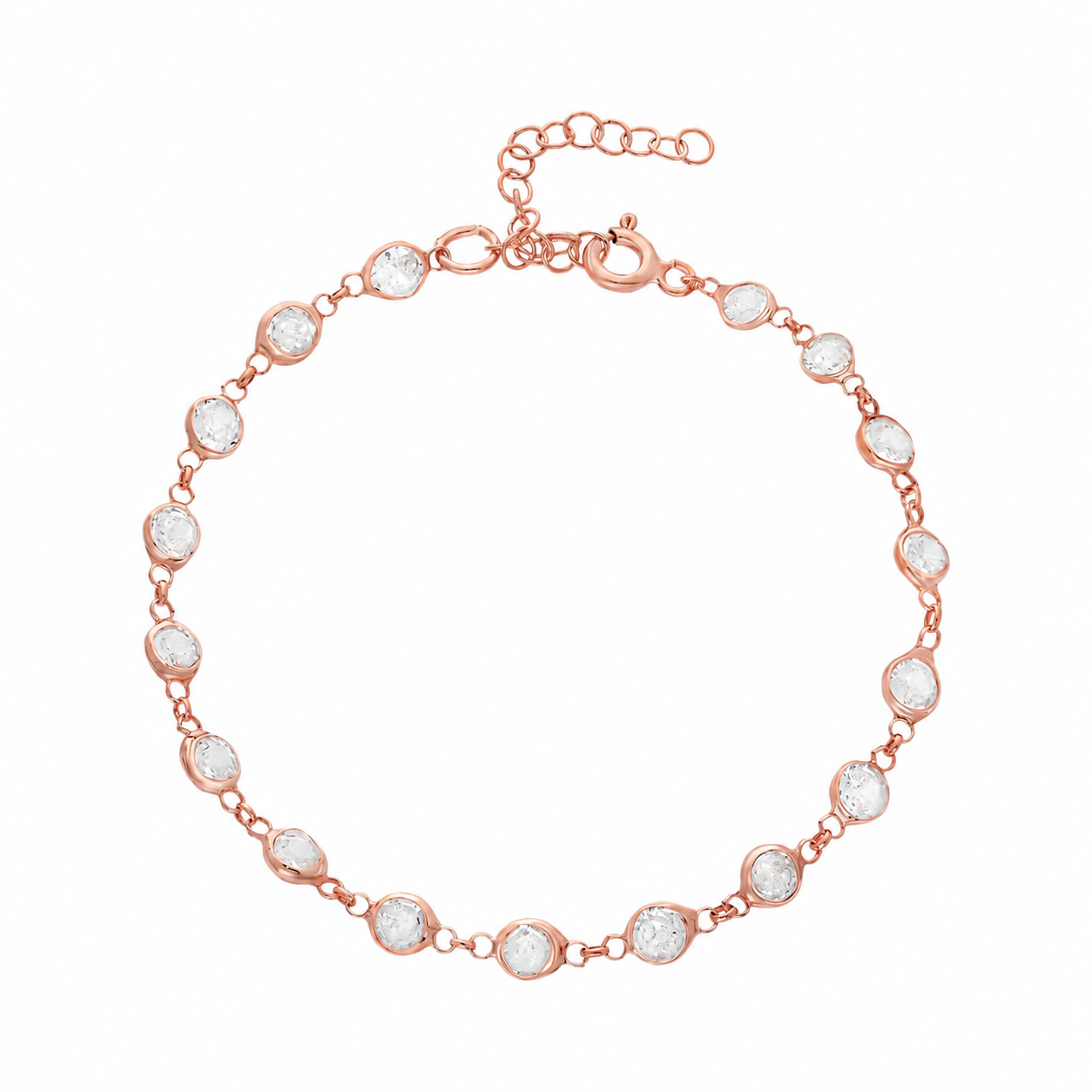 Tiffany Taşlı Sıralı Bileklik | 925 Ayar Gümüş