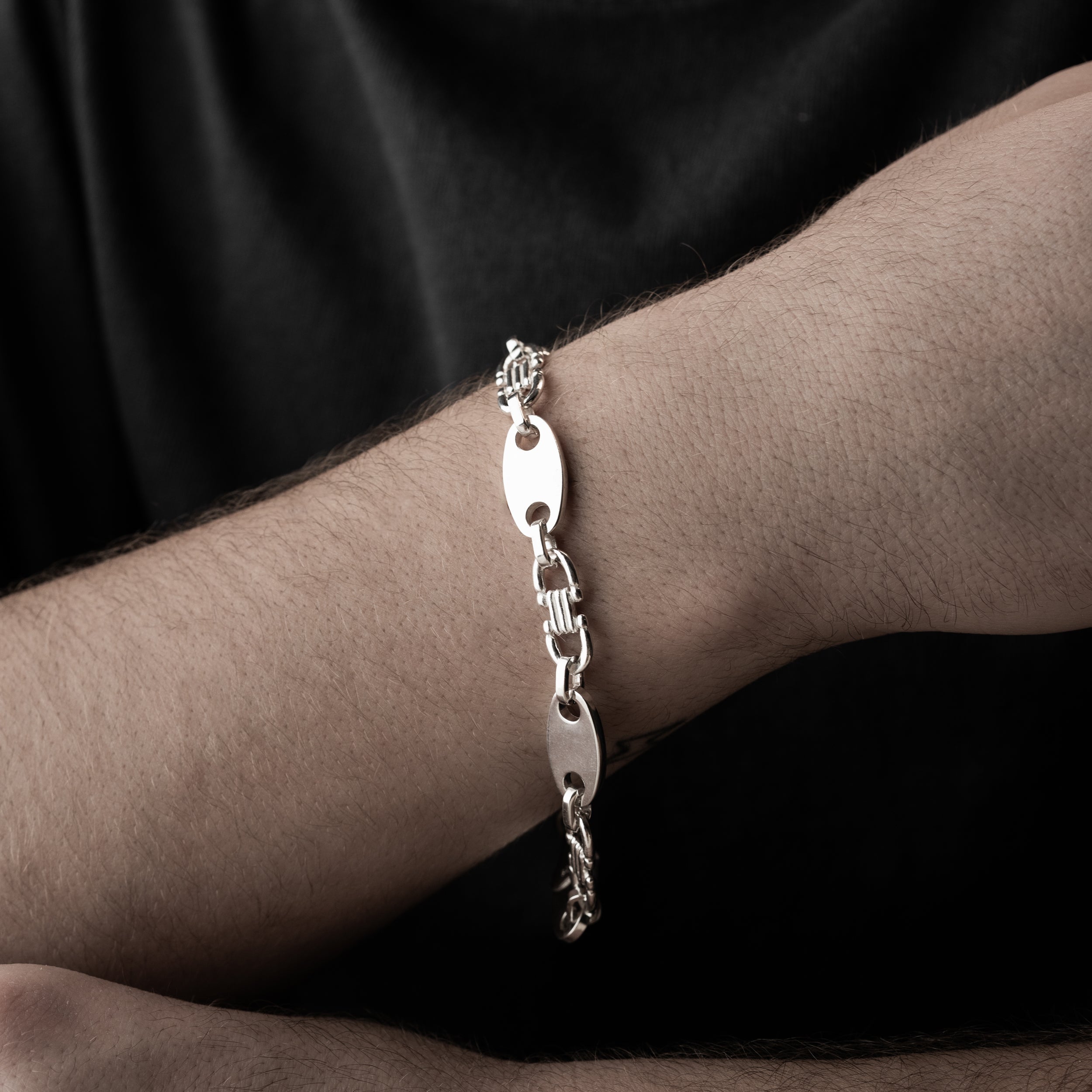 8 mm Valter Zincir Erkek Bileklik | 925 Ayar Gümüş