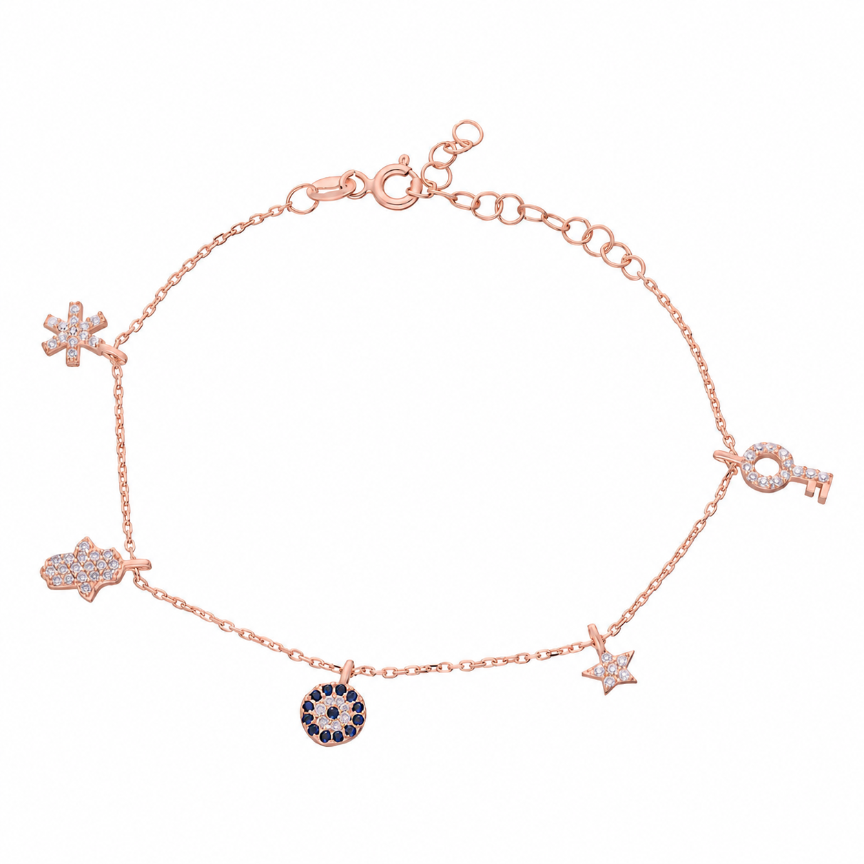 Charm Sallantılı Şans Bileklik | 925 Ayar Gümüş