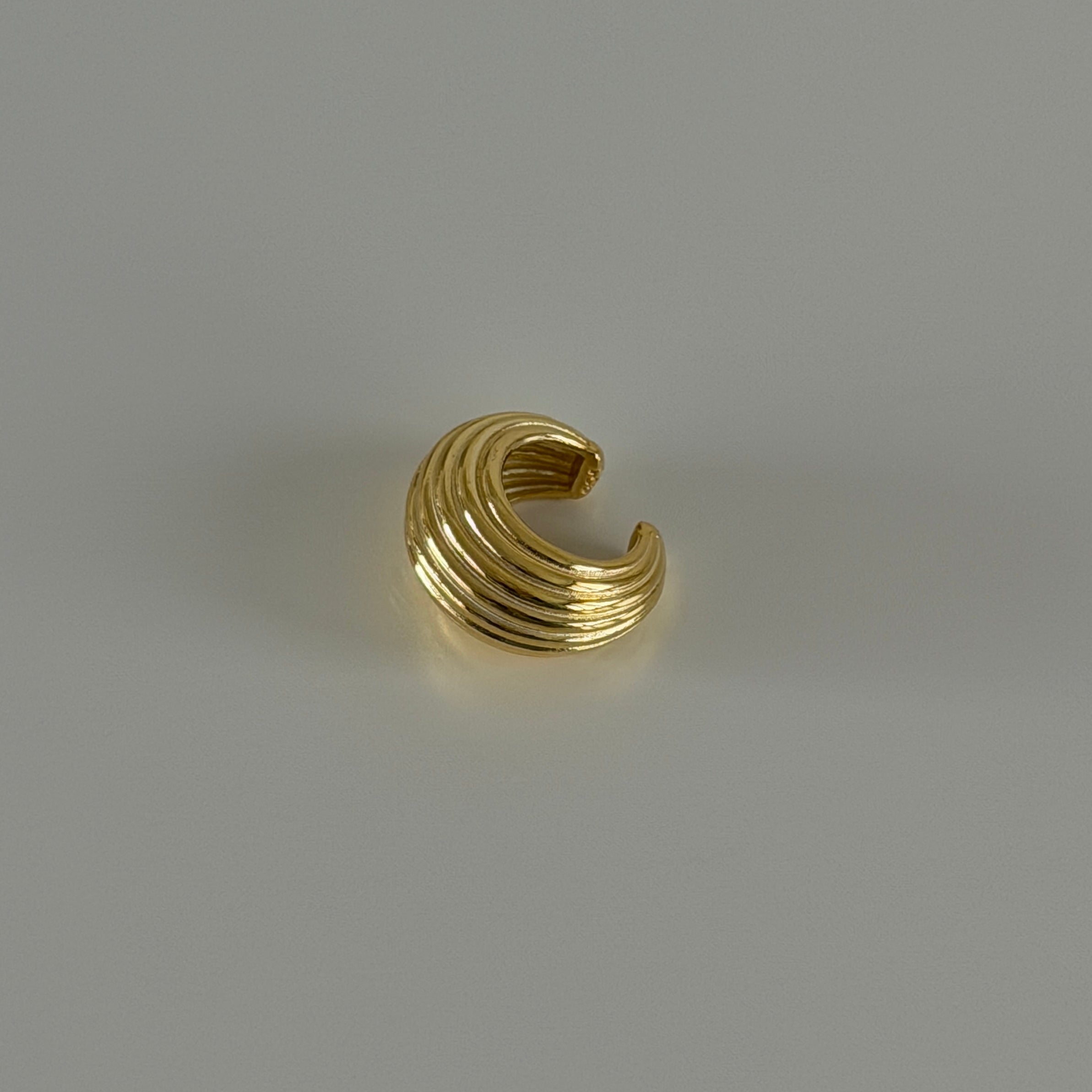 Deniz Kabuğu Model Earcuff Kıkırdak Küpe | 925 Ayar Gümüş